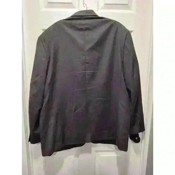 Lauren Ralph Lauren Solid Gray 100% Wool‎ 2 Button Blazer Sport Coat Mens 46R - Picture 7 of 8